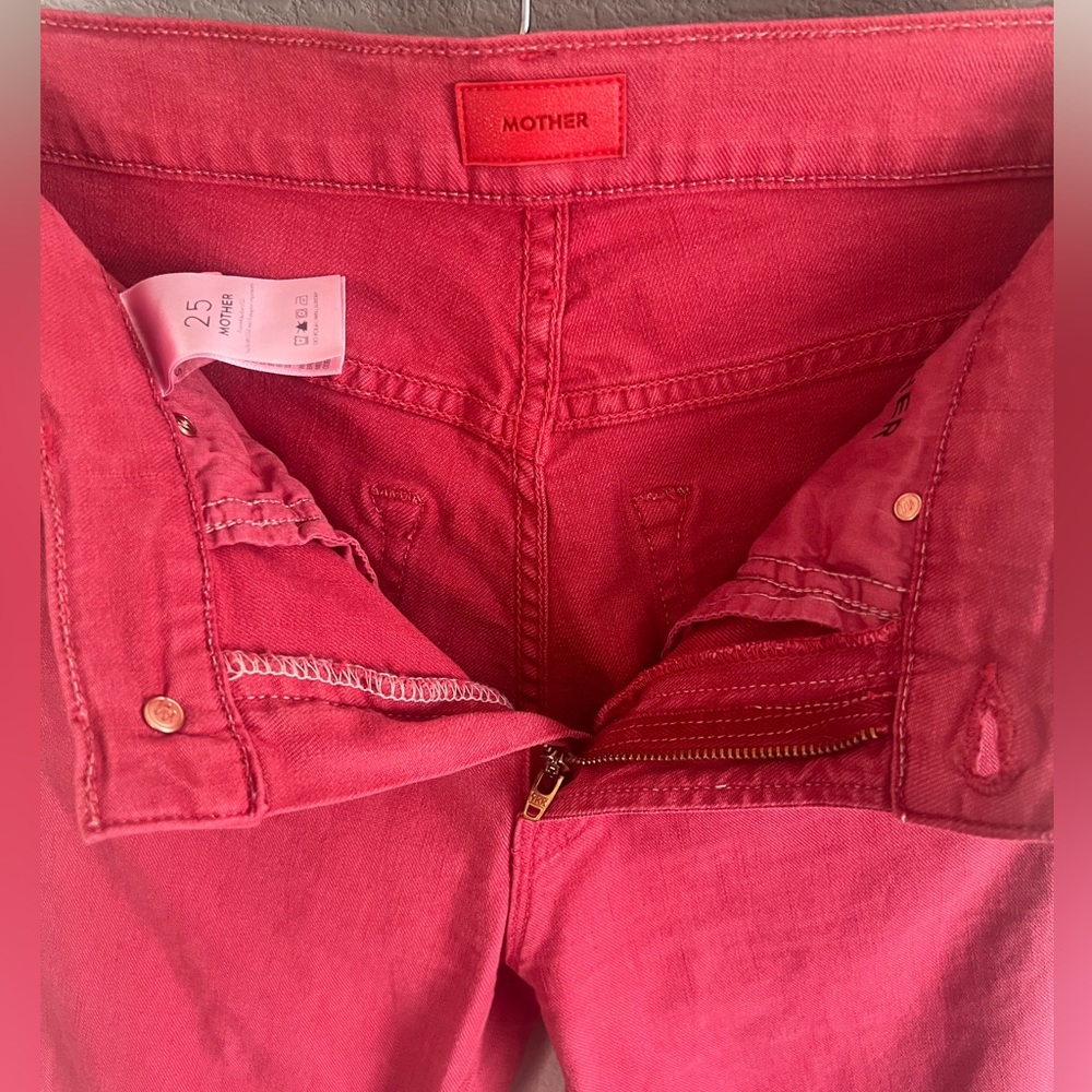 MOTHER Denim—The Mid Rise Dazzler Ankle, size 25, Fruit Punch - Picture 6 of 11